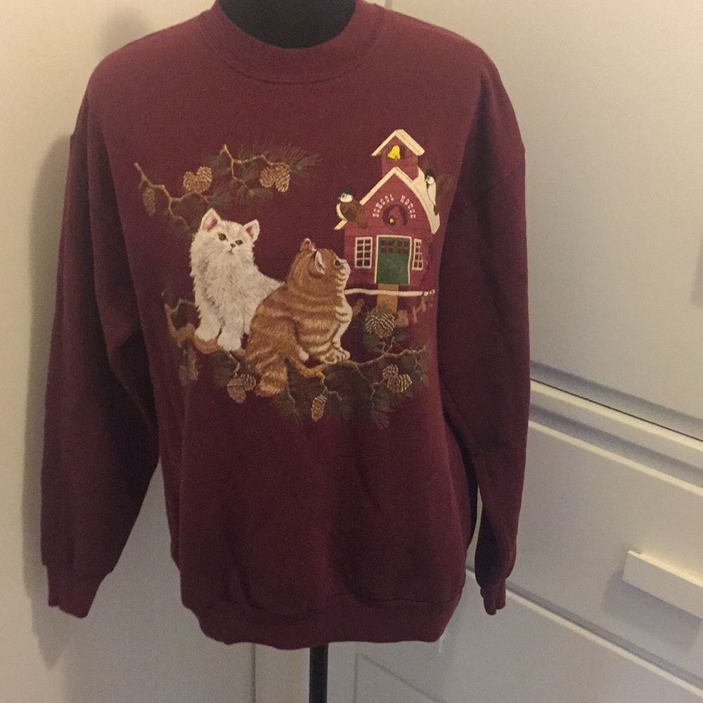 VTG Schoolhouse Cat 🐱 Sweatshirt